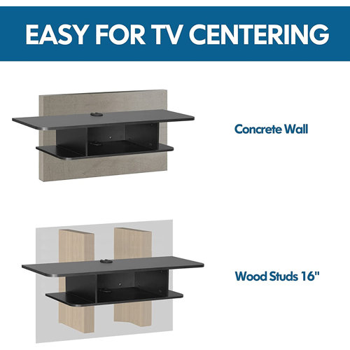 Ebern Designs Suitland Floating TV Stand for TVs up to 50" & Reviews Wayfair